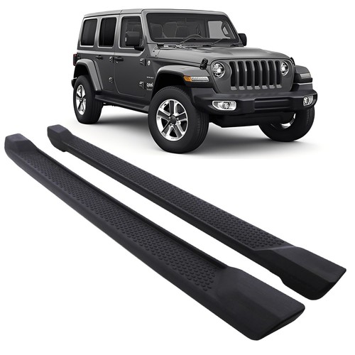 Black running board side - running, steps