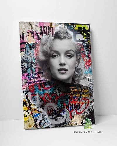 Marilyn monroe graffiti - graffiti, canvas