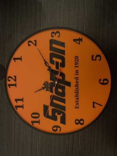 Snap clock orange with - snap,