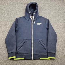 Superdry Jacket Mens Medium Blue Scuba Dive Edition Hoodie Hooded Sweatshirt