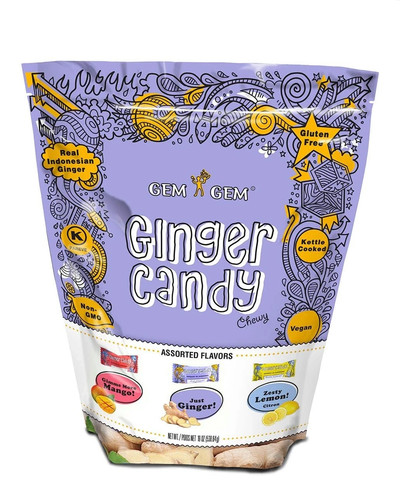 Natural ginger candy chewy - natural,