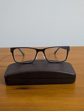 Barbour Metal Square Black Glasses B1005 C1 55 17-143 with Case