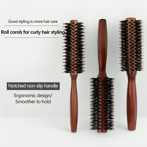 Wooden round hair - wooden,