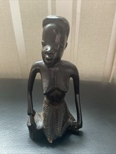 VINTAGE HAND CARVED EBONY