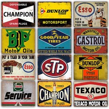 Metal garage signs vintage - garage,