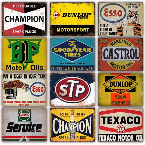 Metal garage signs vintage - garage,