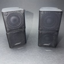 Pair Black Bose Lifestyle Jewel Double Cube Speakers #S6