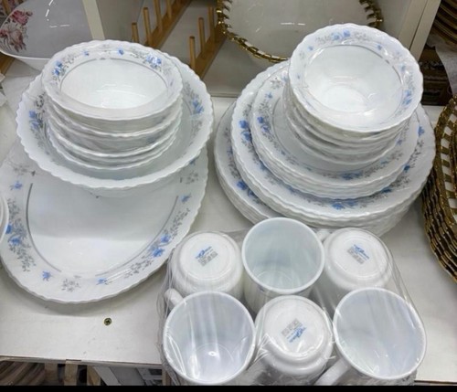 Piece elegant blue floral - 40-piece,