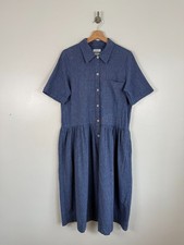 Toast Dress Size UK 10 Blue