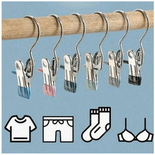 10, 20, 30, 50 Pcs Stainless Steel Cloth Pegs Strong Laundery Clips Washing Line