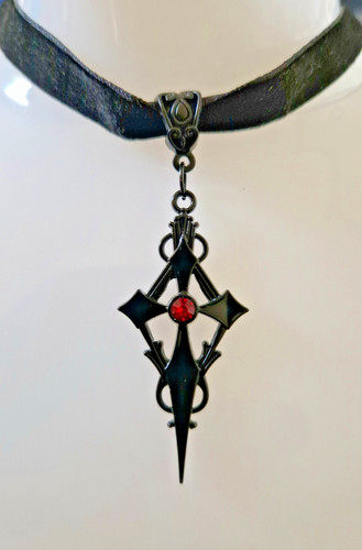 Handmade inch velvet choker - inch,