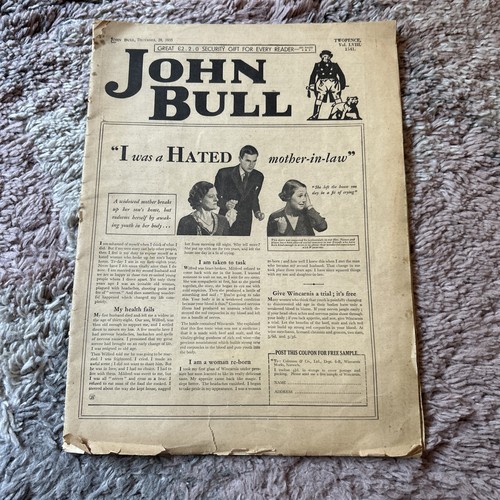 John bull newspaper 28th - newspaper,