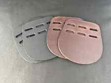 Black or Brown Leather Girth Buckle Guards Three Slot 3 Straps Girth BB1