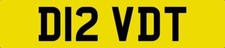 DAVY REGISTRATION DAVES DAVID T NUMBER PLATE D12 VDT FEES INCLUDED DAVIDS 86 ON