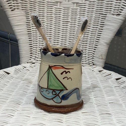 Vtg handmade glazed pottery - vtg,