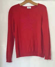 Clements Ribeiro Pop Star Jumper merino alpaca Size L Uk14 (Fits 12-14) Red 
