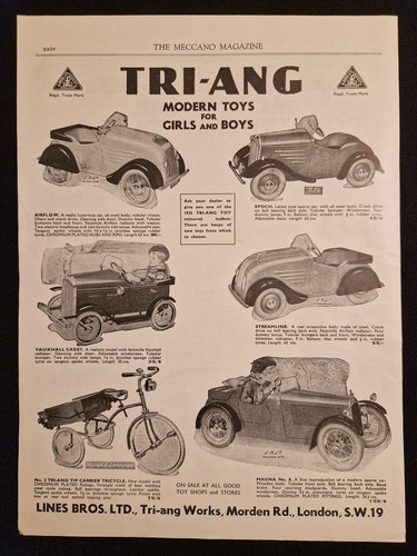 Tri ang toys pedal - -, cars