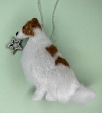 BORZOI with CHRISTMAS STAR -