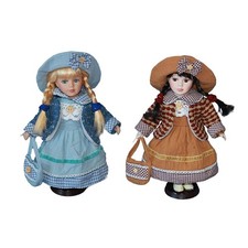 Porcelain doll standing - porcelain, figure