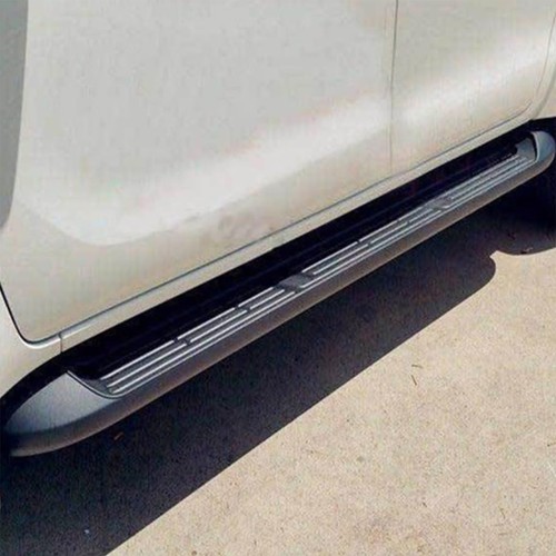 Running board side steps - running, black