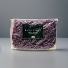 Vtg Laura Ashley Shabby Chic Hannah Tablecloth Round 72” Lace Trim Cottagecore