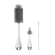 3 in 1 Silicone Bottle Brush 360°Rotation Baby Bottle Cup Nipple Cleaning Brush