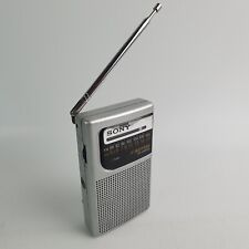 Sony ICF-S10MK2 Personal Pocket FM AM/MW Silver Radio Takes AA Batteries