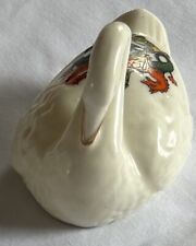 RARE ANTIQUE SWAN: CREST OF CAMBRIDGE, ARCADIAN BONE CHINA
