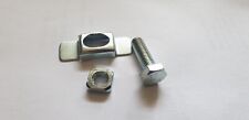 Vintage Steel Rear Inner Wing Captive Nut Cage Long Type M8 Square Nut With Bolt