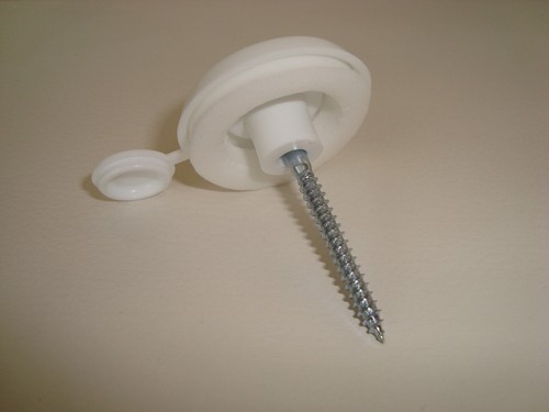 Polycarbonate fixing buttons - fixing,