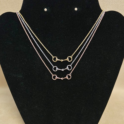 Gold silver rose snaffle - silver,