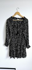 Patrons Of Peace Black And White Floral RaRa Dress Size L