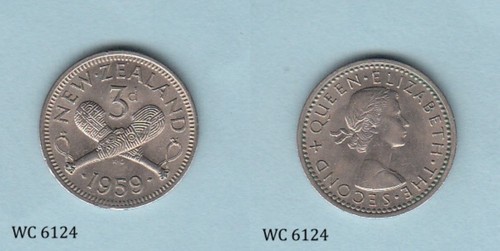 New zealand three pence - three,