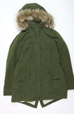 Hollister Mens Green Parka