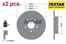 X2 PCS REAR BRAKE DISC SET