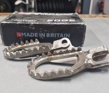 Custom Raptor Trail titanium footpegs for Sherco 5mm down/5mm back