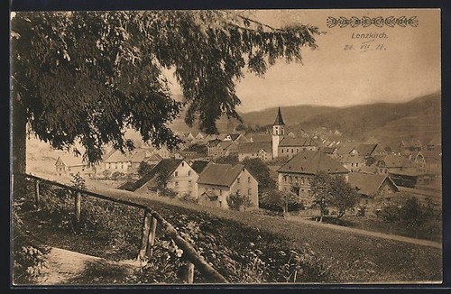Postcard lenzkirch view of - of,