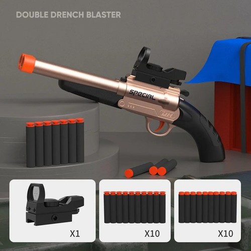Soft bullet toy - gun, double