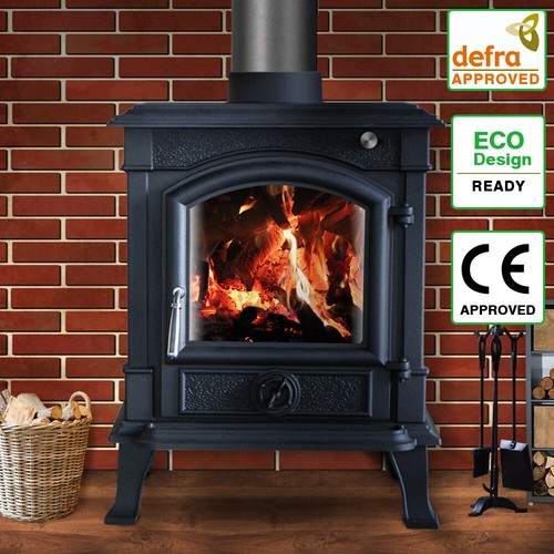 8kw black cast iron - cast, burner