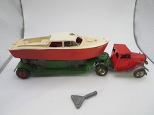 Triang Minic 114M Artic Boat Transporter with Boat and Key