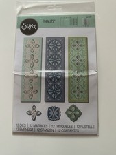 Sizzix Thinlits Die Set - 664401 - Stackable Geometrics - 12 Die Set - New