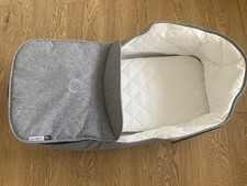 Bugaboo Fox Carrycot TailoredFabric Set Grey Melange Excellent Cond FABRICS ONLY