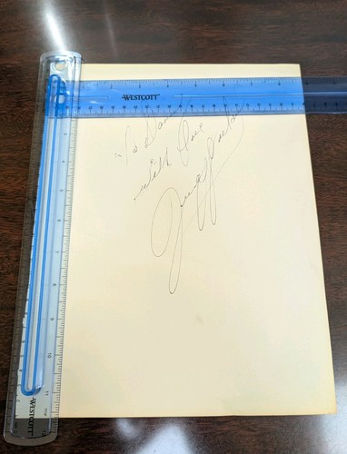 Judy garland signed wizard - garland, of