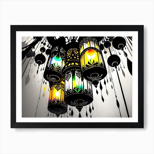 Moroccan lanterns art - moroccan,