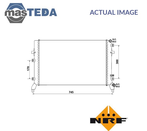 53884 engine cooling radiator - 53884,