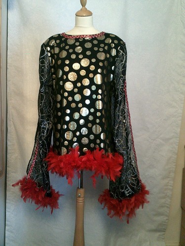 Drag queen black gold short - drag,