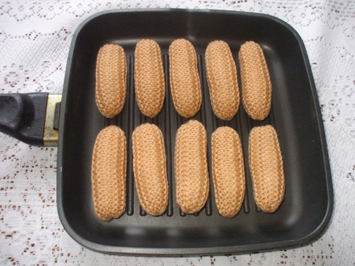 Hand knitted food - food., fat