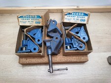 A Set of 3 Vintage  Record No. 130 Sash Clamp / Cramp Heads Original Box 
