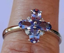 TANZANITE  & DIAMOND RING -
