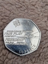 2011 OLYMPIC 50P COIN - ROWING